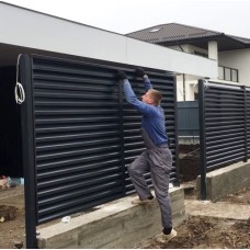Installation and installation of the blinds fence