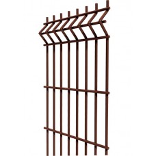 Photo Fence mesh 1.53 brown-ral 8017/Zn+PPL/3D/4-4/SZ car park fencing