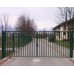 Photo Metal gate "Zen" 4x2 m Fence ⚡ from metal profile