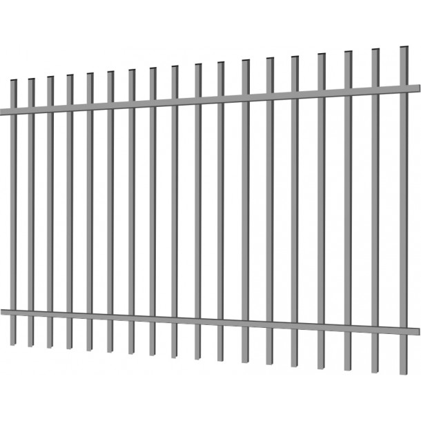 Фото Металлический забор "Дзен стандарт" 2.5х2 из профильной трубы Забор из металлопрофиля