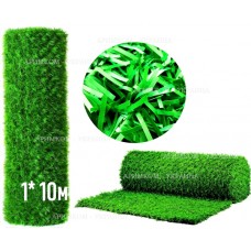 Photo Artificial green fence Green mix grass H-1x10 Green ⚡ fence - Green Mix ТМ