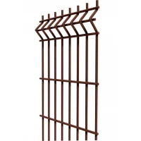 Сітка для огорожі 1.23 коричневий-ral 8017 / Zn + ППЛ / 3D / 3-4