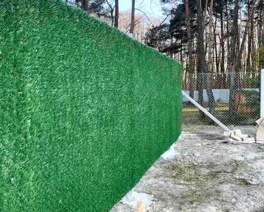 Зелёный декоративный искусственный забор хвоя Грин Микс